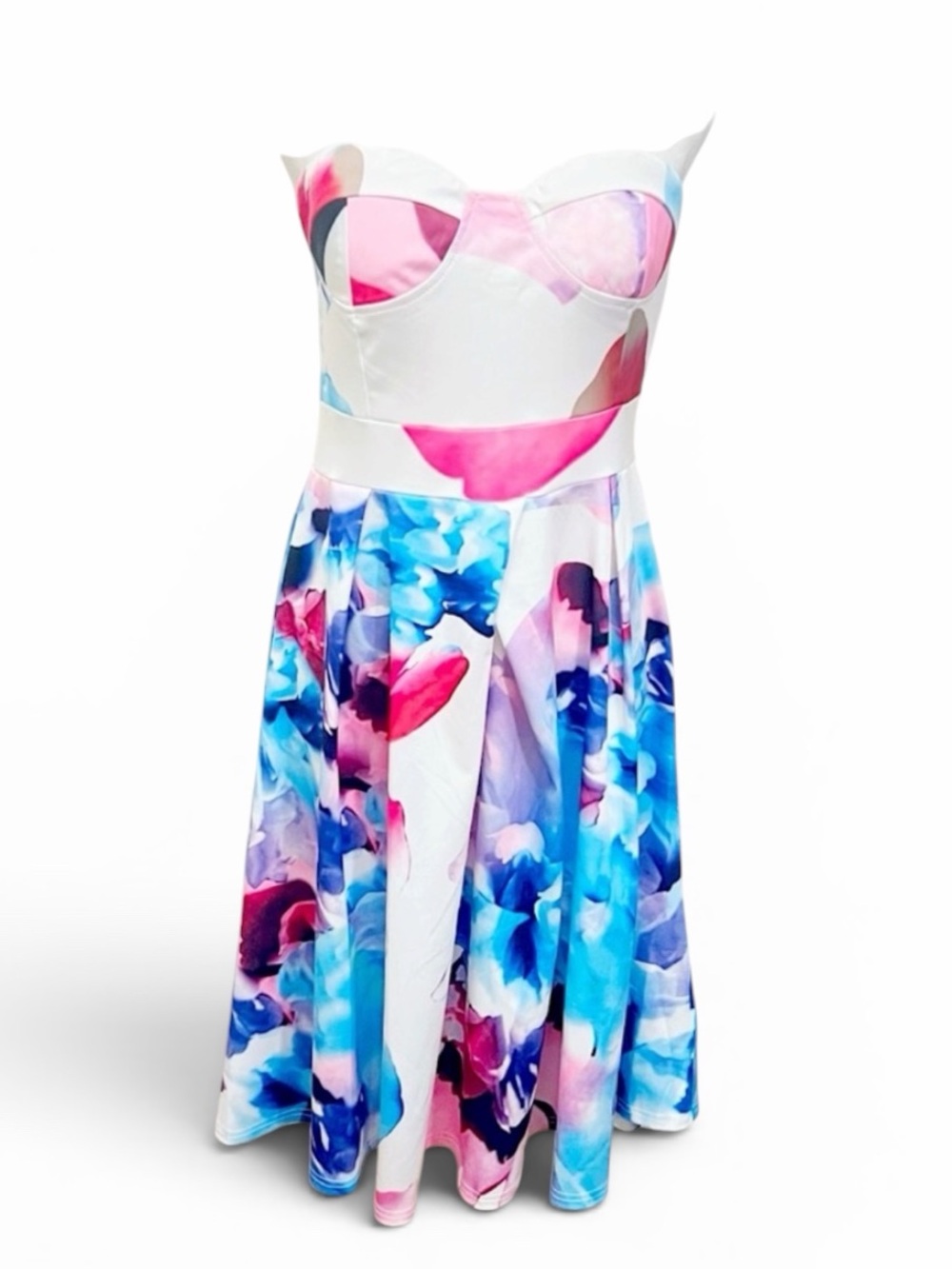 Hello Molly Dresses | Watercolor
Dress | Color: Blue/Pink
